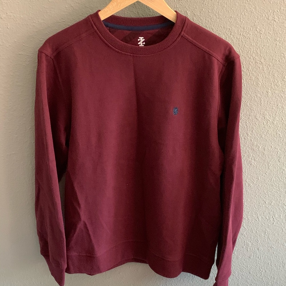 NWT Izod Classic fit Fleece Pullover Crewneck S